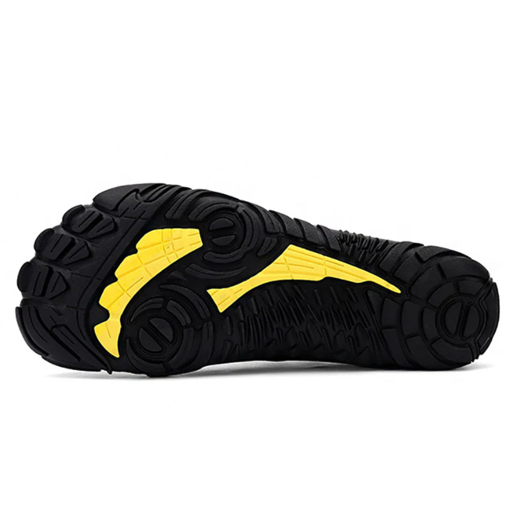 NUMA ZAPATO MINIMALISTA BAREFOOT NEGRO Y AMARILLO